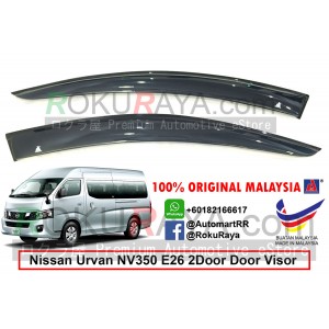 Nissan Urvan E26 NV350 2Door 2013 AG Door Visor Air Press Wind Deflector (Big 12cm Width)